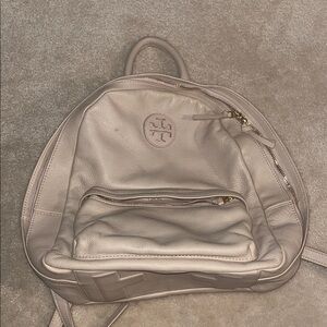 Tory Burch Beige Leather Backpack